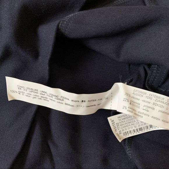 New Navy Zara Zip-Up Jacket Size Small - Picture 6 of 8